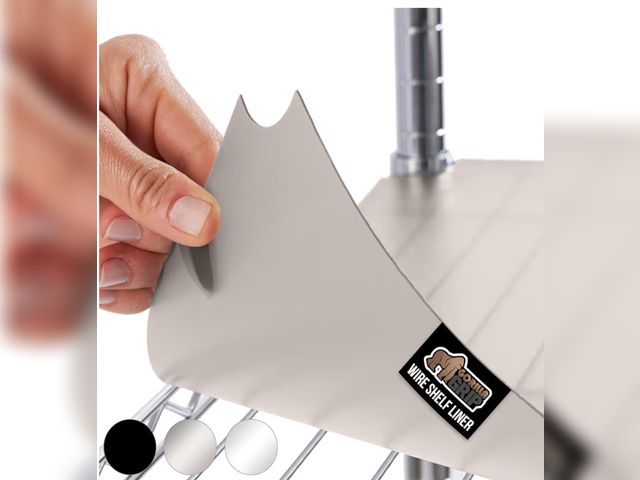 Lot 96-190257 - GORILLA GRIP ShelfGuard Wire Shelf Liner Compatible with Amazon Basics Shelving Unit, Set of 5 Water...