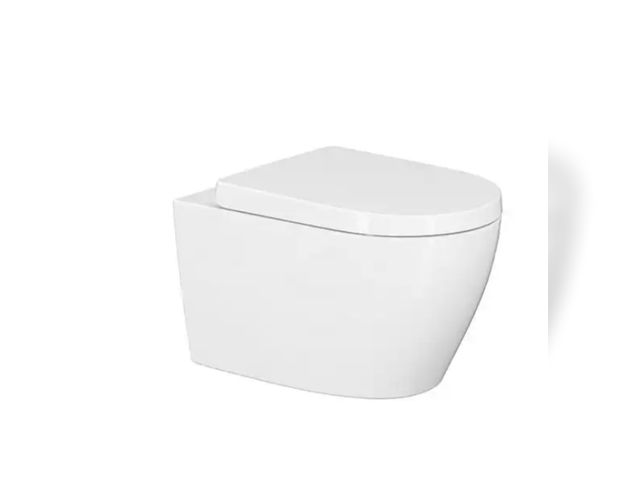 Lot 96-166587 - HOROW 1.1/1.6 GPF Dual Flush Elongated Wall Hung Toilet in White New MSRP $444