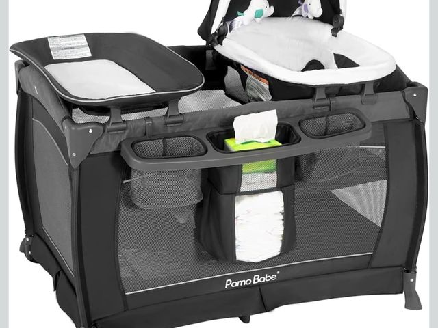 Lot 96-181113 - Pamo Babe Playard Portable Playard Foldable Playpen for Baby and Toddler Portable Crib Mattress Diap...