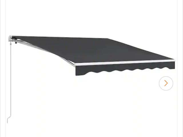 Lot 96-159627 - Outsunny
8 ft. Retractable Awning with Remote Controller and Manual Crank Handle (11623 in. Projecti...