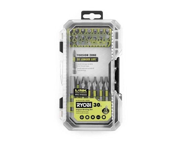 Lot 96-212181 - RYOBI Impact Rated Driving Set (30-
Piece)
New
