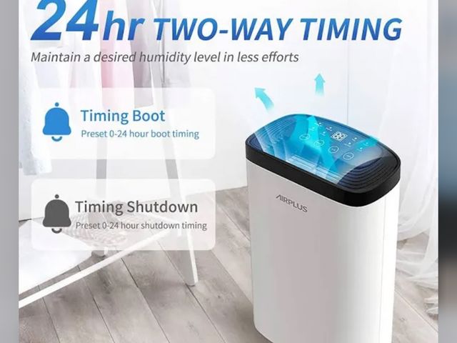Lot 96-164615 - AIRPLUS 30 Pint Dehumidifier with Drain Hose MSRP $139.99 New