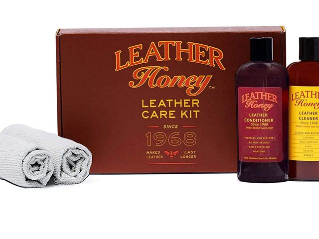 Lot 96-181475 - Leather Honey Non-Toxic Leather Care Kit, Contains 8oz Cleaner, 8oz Conditioner and Two Applicator C...