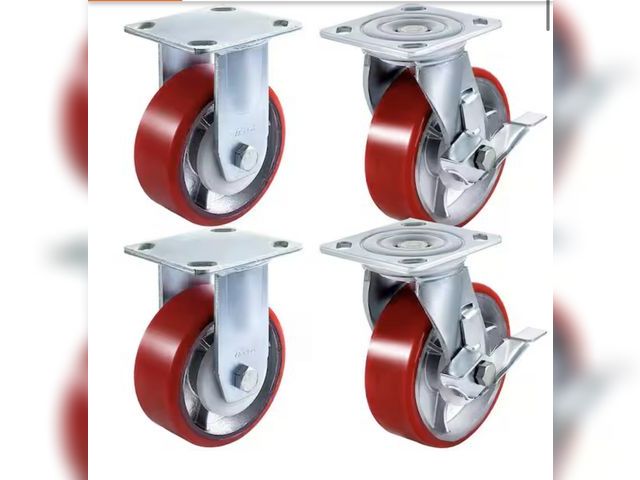Lot 96-212092 - VEVOR
Caster Wheels 4 Pack 6 x 2 in. 2 Rigid and 2 Swivel Casters with Side Brake Iron Core Plate 10...