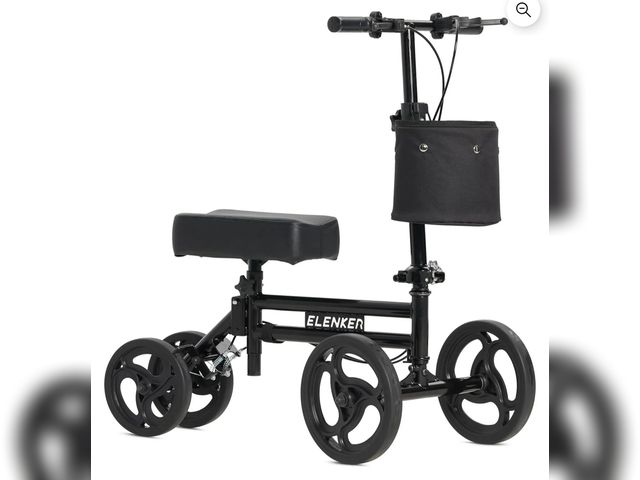 Lot 96-176300 - Elenker Steerable Knee Walker Deluxe Medical Scooter for Foot Injuries Compact Crutches Alternative ...