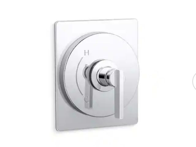Lot 96-190853 - KOHLER Castia By Studio McGee Rite-Temp Valve Trim in Polished Chrome New MSRP $229