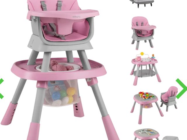Lot 96-227565 - Costway 16-in-1 Baby High Chair Activity Center Booster Seat
New