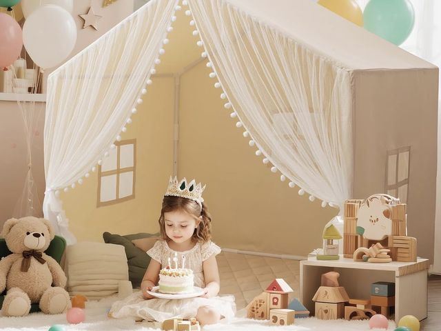 Lot 96-197978 - Appears to be Large Kids Play Tent, 55.1in Length, Fits 3-4 Children,Indoor Playhouse for Kids, with...