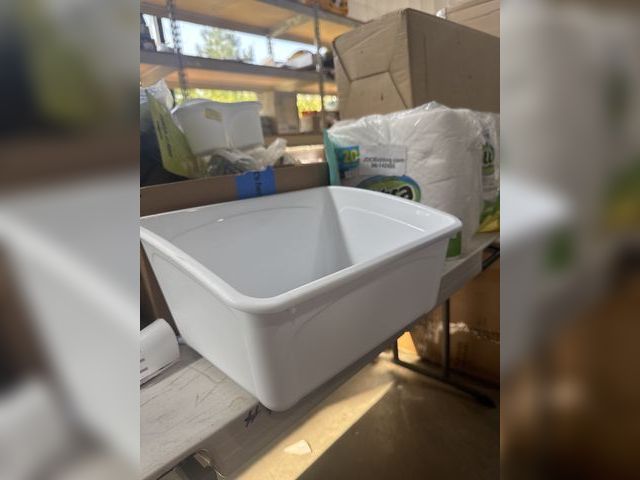 Lot 96-165306 - Large White Bin 
New