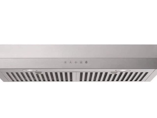 Lot 96-225858 - Vissani 30 in. 340CFM Convertible
Under Cabinet Range Hood in Stainless Steel MSRP $219 New