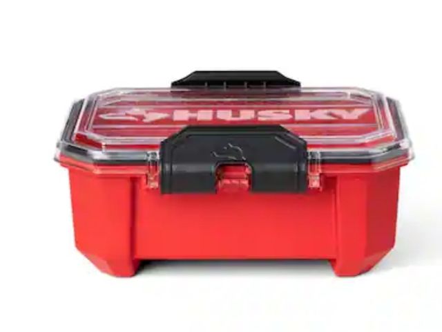 Lot 96-166749 - Husky
0.8 Gal. Professional Duty Waterproof Storage Container with Hinged Lid in Red
New