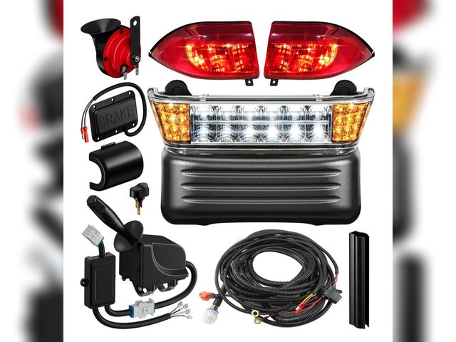 Lot 96-170170 - Deluxe Golf Cart LED Light Kit for Precedent 2004-Up Electric Models, 12V Street Legal Club Car Prec...