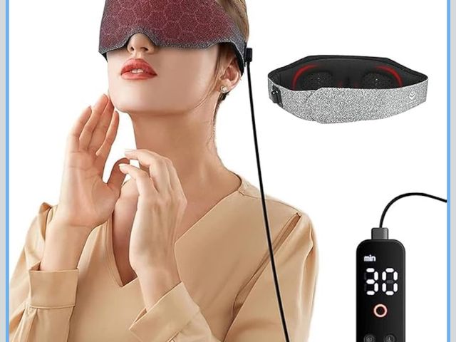 Lot 96-195046 - Heated Eye Mask, Electric Heated Eye Mask with Adjustable Temp &amp; Strap for Men &amp; Women,Sleep...