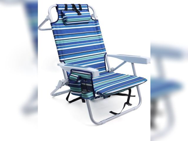 Lot 96-180908 - Heavy Duty, for Adults, Support to 350LBS, Compact Portable, Lay Flat, with Backpack Straps, Large C...