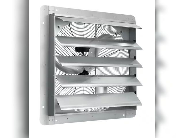 Lot 96-172893 - VEVOR 24 in. Shutter Exhaust Fan High-Speed 3320 CFM Aluminum Wall Mount Attic Fan, Wall Fan with Ve...