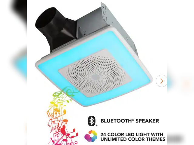 Lot 96-211418 - Broan-NuTone
Sensonic Series 110 CFM Ceiling Bathroom Exhaust Fan with Speaker and Bluetooth Wireles...