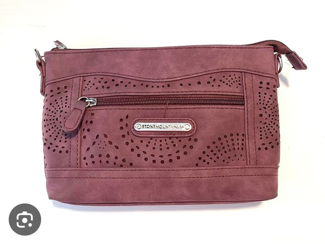 Lot 96-179046 - Stone and Co. Purple Small PVC Handbag Purse New