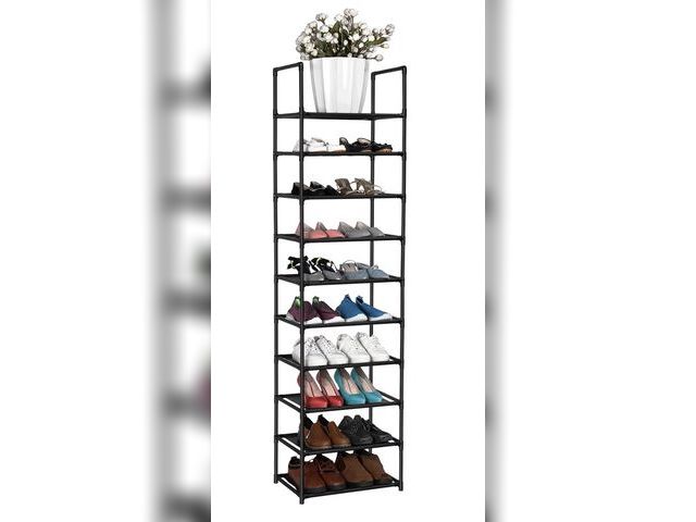 Lot 96-181580 - 10-Tier Shoe Organizer Fits 40-50 Pairs, Ideal for Closet, Entryway, Garage, Bedroom

New. Actual it...
