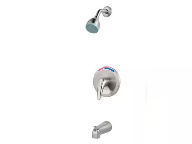 Lot 96-162647 - Pfirst Series 1-Handle 1-Spray Tub and Shower Trim in Brushed Nickel (Valve Not Included)

New