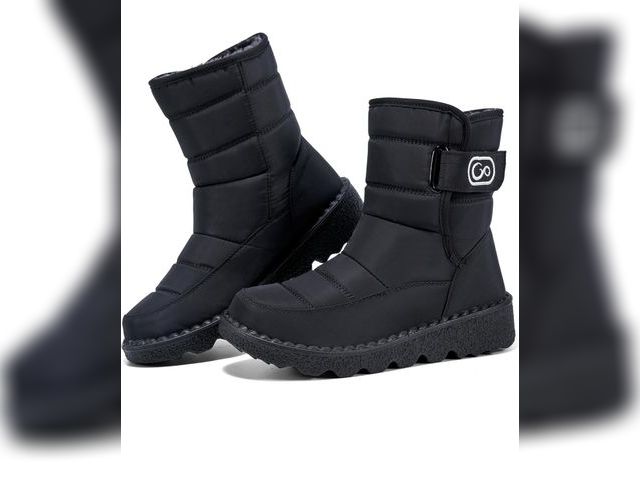 Lot 96-177665 - Ablanczoom Womens Winter Snow Boots With Warm Fur Lining Comfortable Booties Non Slip Waterproof Out...