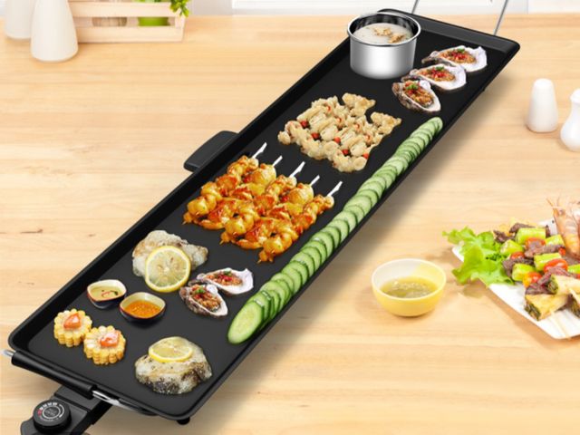 Lot 96-227797 - 35 Inch Costway Electric Griddle Teppanyaki Grill with Adjustable Temperature New