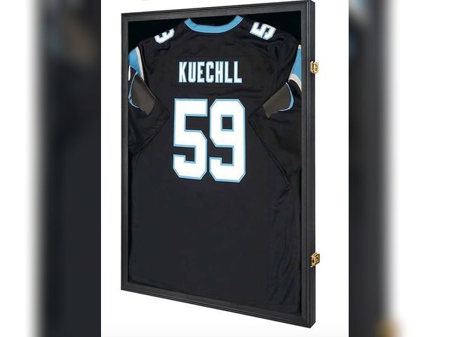 Lot 96-170873 - IHEIPYE Jersey Frame Display Case Shadow Box - Lockable with UV Protection Acrylic and Hanger for Ba...