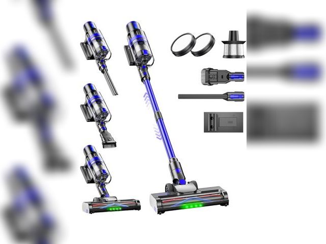 Lot 96-170594 - Cordless Vacuum Cleaner, 45KPA Stick Vacuum Cleaners for Home, 6-in-1 Rechargeable Lightweight Vacuu...