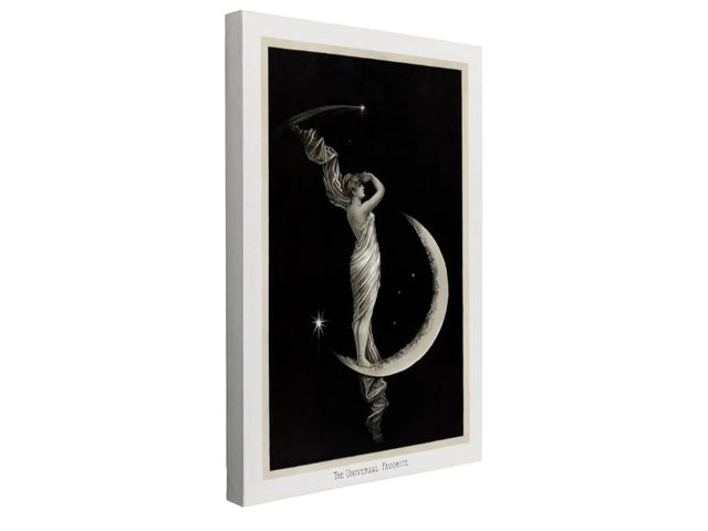 Lot 96-159165 - Whelhung Moon Goddess Canvas - Celestial Wall Art, Bedroom Wall Art for Women, Moon Canvas Wall Art,...