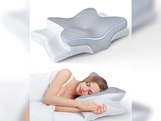 Lot 96-189982 - Ultra Pain Relief Cooling Pillow for Neck Support, Adjustable Cervical Pillow Cozy Sleeping, Odorles...