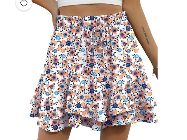 Lot 96-230530 - Cueply Flowy Shorts for Women Mini Tennis Skirt Ruffle Tiered Skorts Running Workout Sports Shorts N...