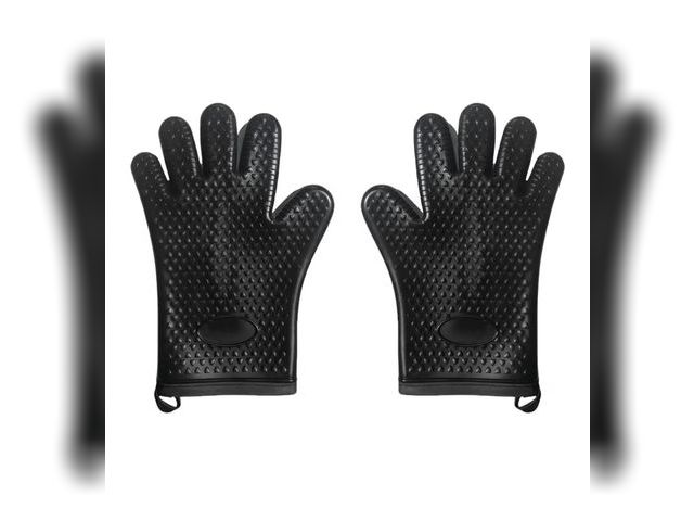 Lot 96-193418 - Heat-Resistant BBQ Gloves – Non-Slip Silicone Grip, Waterproof, Perfect for Grilling, Baking, &amp; ...