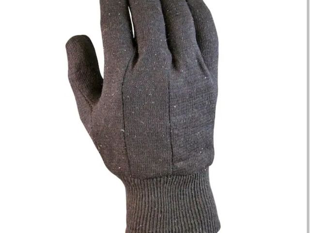 Lot 96-199047 - FIRM GRIP 
Brown Jersey Gloves (3-Pack) New