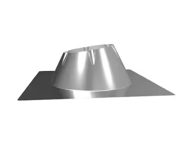 Lot 96-162239 - DuraVent
DuraPlus All-Fuel Chimney 6in. Diameter Roof Flashing, 0/12-6/12

New  , open box .