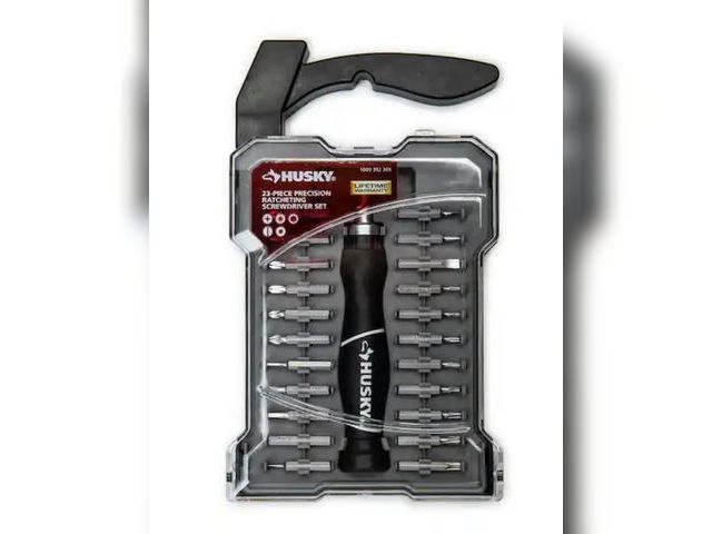 Lot 96-167070 - Husky
Ratcheting Precision Screwdriver Set (23-Piece)
New