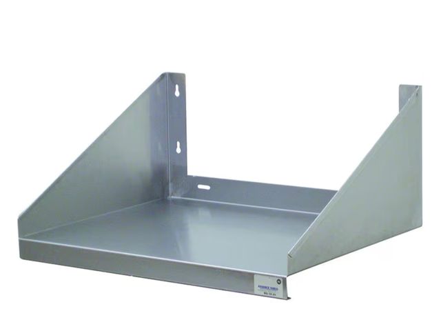 Lot 96-180953 - Advance Tabco MS-18-26-EC Wall Mounted Microwave Shelf, Stainless Steel, 24" W x 18 Unused but has s...