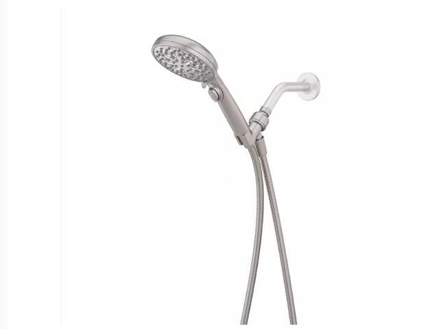 Lot 96-179707 - Pfister
HydroFuse 6-Spray Wall Mount Handheld Shower Head 1.75 GPM in Spot Defense Brushed Nickel
op...