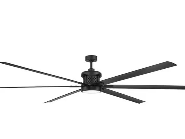Lot 96-173065 - Home Decorators Collection
Royalty II 120 in. Indoor/Outdoor Matte Black DC Motor Ceiling Fan with A...