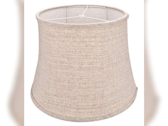 Lot 96-178649 - Tootoo Star Brown Large Drum Lamp Shade for Chandeliers Floor Light and Table Lamp,12x16x11" Spider,...