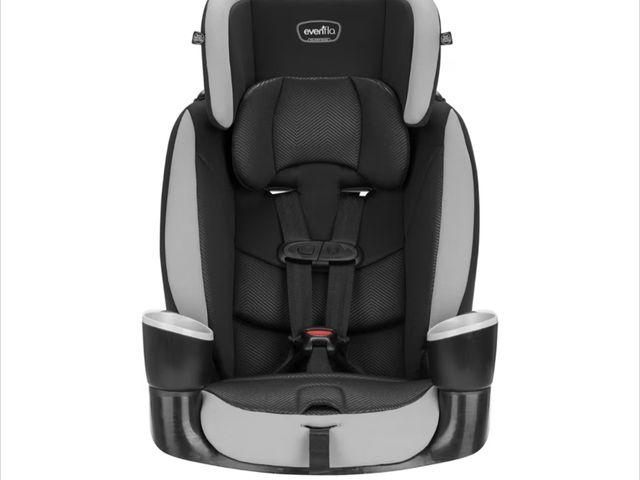 Lot 96-181292 - Evenflo High-Back Booster Car Seat with Harness, 22 to 110lbs, Maestro Sport, Granite Gray New MSRP ...