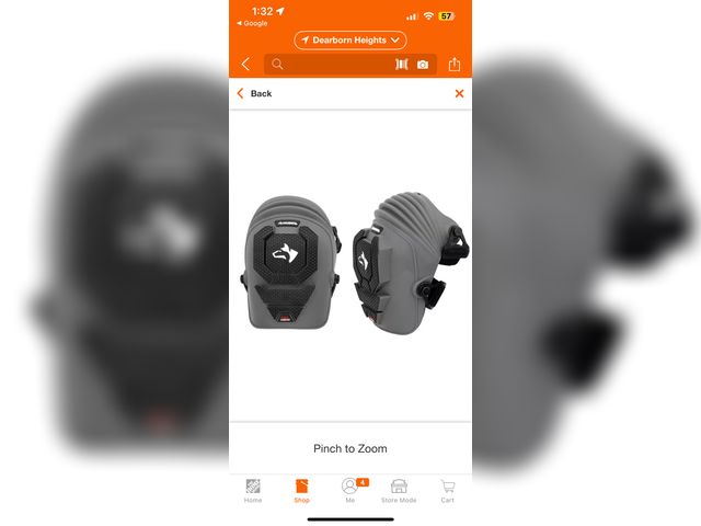 Lot 96-182124 - Husky Soft Cap Gel/Foam Flex Knee Pads Used