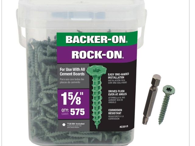 Lot 96-181967 - #9 x 1-5/8 in. Star Drive
Serrated Head Cement Board
Screws (575-Pack) Unused