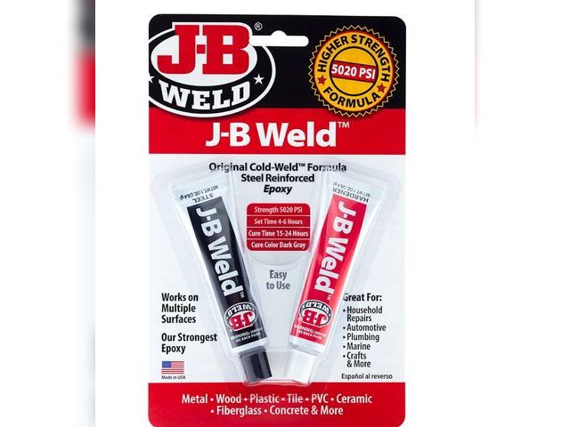Lot 96-164506 - J-B Weld 8265S Original Cold-Weld Steel Reinforced Epoxy - 2 oz.

New