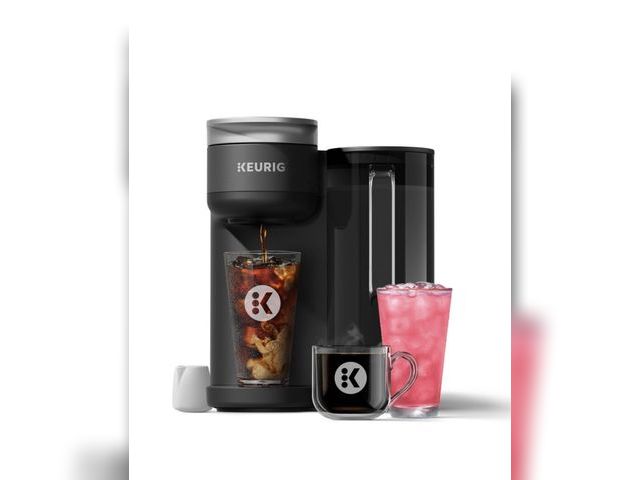 Lot 96-164443 - Keurig K-Brew+Chill Iced or Hot Single-Serve
K Cup Coffee Maker Black: 70 oz Capacity, Electric, Use...