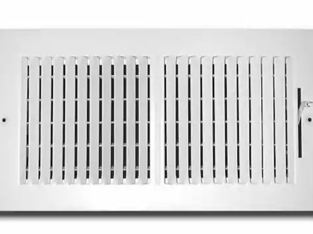 Lot 96-232569 - Pack of 6 TruAire 16 in. x 8 in. 2 Way Wall/Ceiling Register 1 open package the rest are NEW Msrp $1...