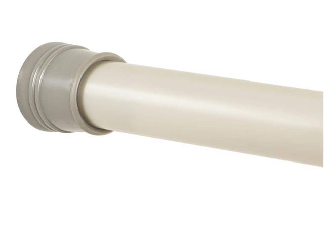 Lot 96-179872 - Zenna Home NeverRust 52 in. to 86 in.
Aluminum Adjustable Tension
Shower Rod in Brushed Nickel New