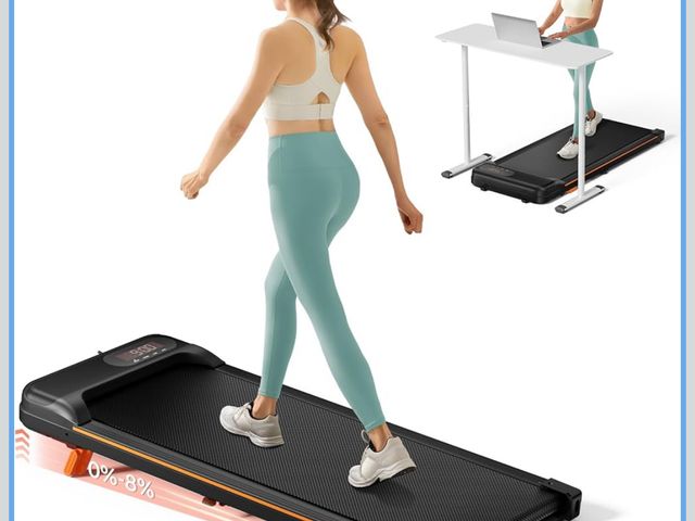 Lot 96-181709 - Walking Pad, Under Desk Treadmill with Incline for Home Office 2.5HP Portable Walking Treadmill with...