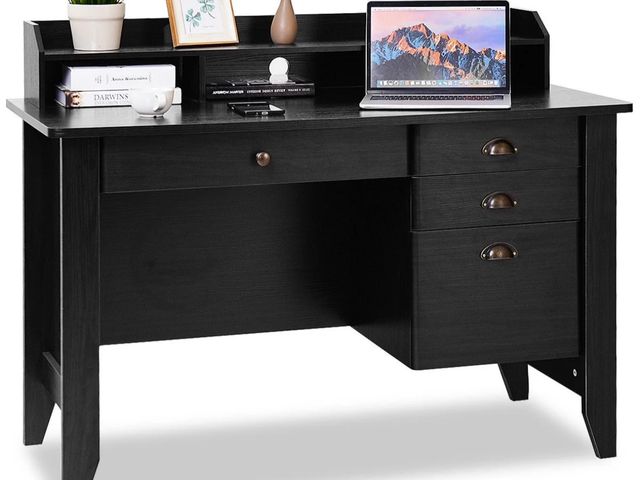 Lot 96-198744 - Costway Computer Desk PC Laptop Writing Table Workstation Student Study Furniture Black
New 
Msrp $2...