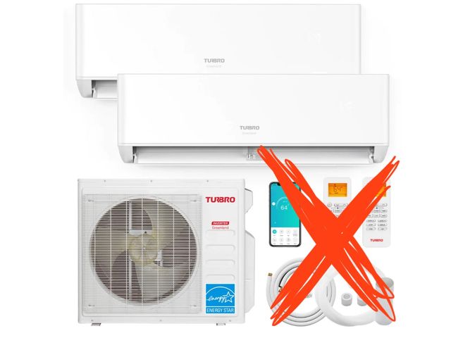 Lot 96-167264 - Greenland 27,000 BTU Dual Zone(2) Mini SplitAir Conditioner with Heat Pump, 3 units, dual zone 9k +1...