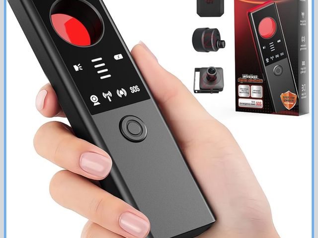Lot 96-191349 - Anti-Spy Hidden Camera Detector - 6-in-1 GPS Tracker &amp; Bug Detector, Signal Scanner, Rechargeabl...
