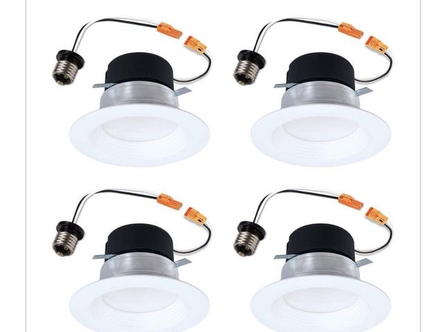 Lot 96-211396 - HALO LT 4 in. Selectable 5CCT IC Rated Indoor Integrated LED Recessed Light w/ Baffle Trim, 600 Lume...